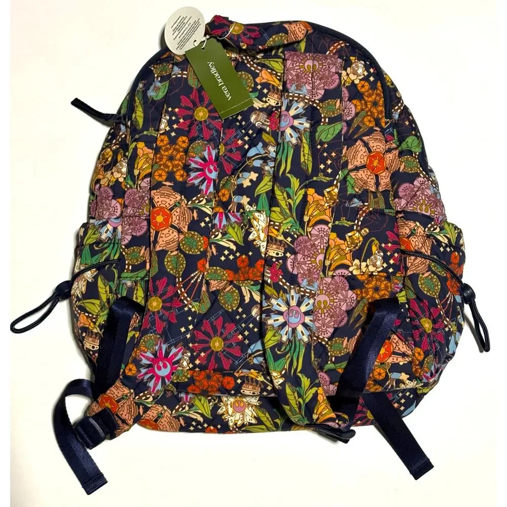 Vera Bradley Star Wars Power The Force Floral Bancroft Backpack Bag EXACT NWT